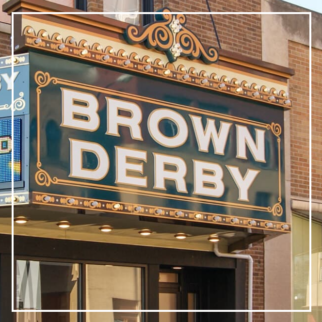 Brown Derby Ballroom sign